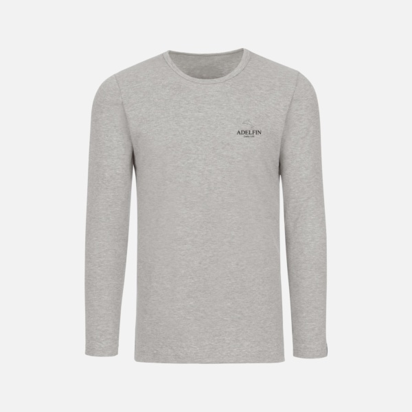 Long Sleeve Shirt Grey-melange - Image 2