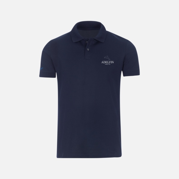 Polo-Shirt elast. Piqué Navy-blue - Image 2