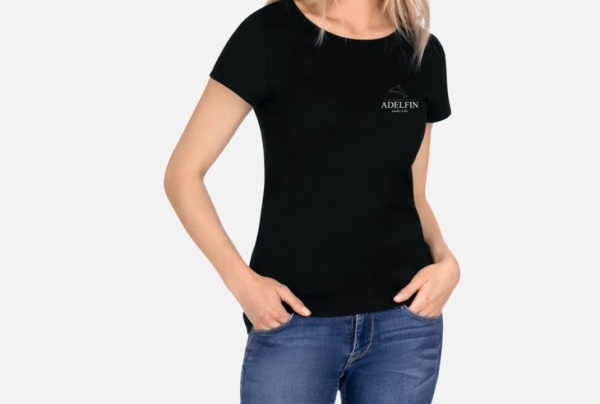 T-Shirt mit kurzen Ärmeln Schwarz